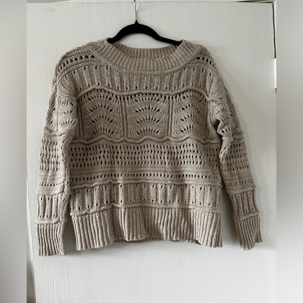 Club Monaco Beige Wool Blend Sweater